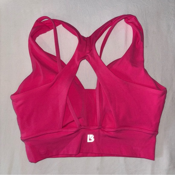 XS Buffbunny hot pink siren sports bra with multi-strap back - Picture 4 of 13